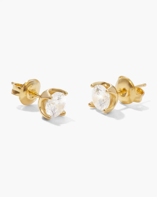 Classic Round Stud Earrings 5mm