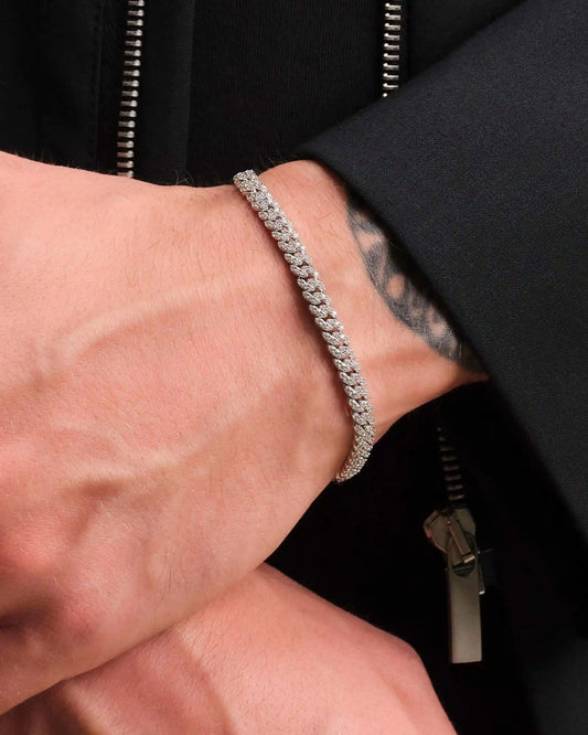 Iced Out Cuban Link Bracelet 5mm