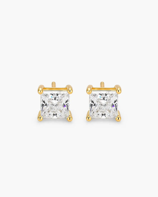 Square Stud Earrings 5mm