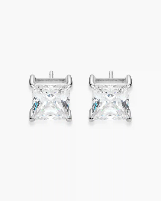 Square Stud Earrings 7mm