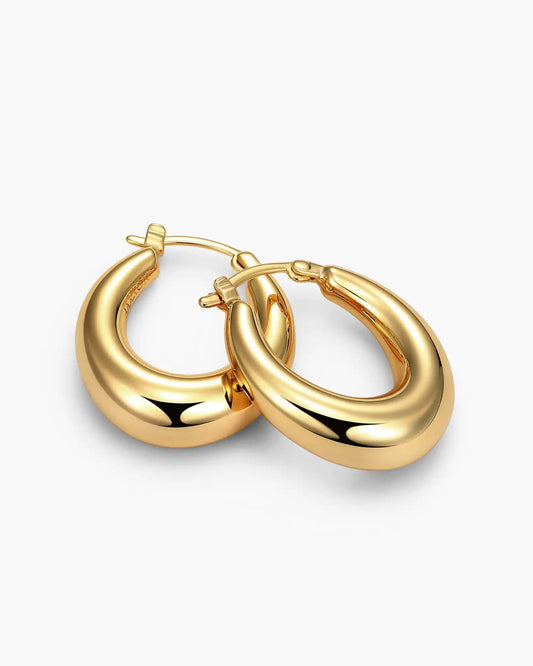 Women's Dome Hoop Earrings