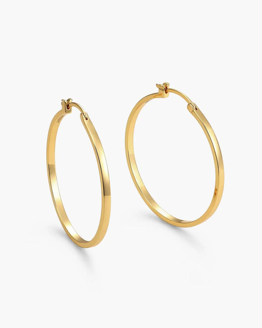 Women's Thin Large Hoop Earrings