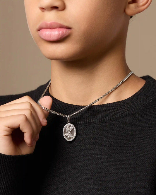 Youth Studded St. Michael Pendant