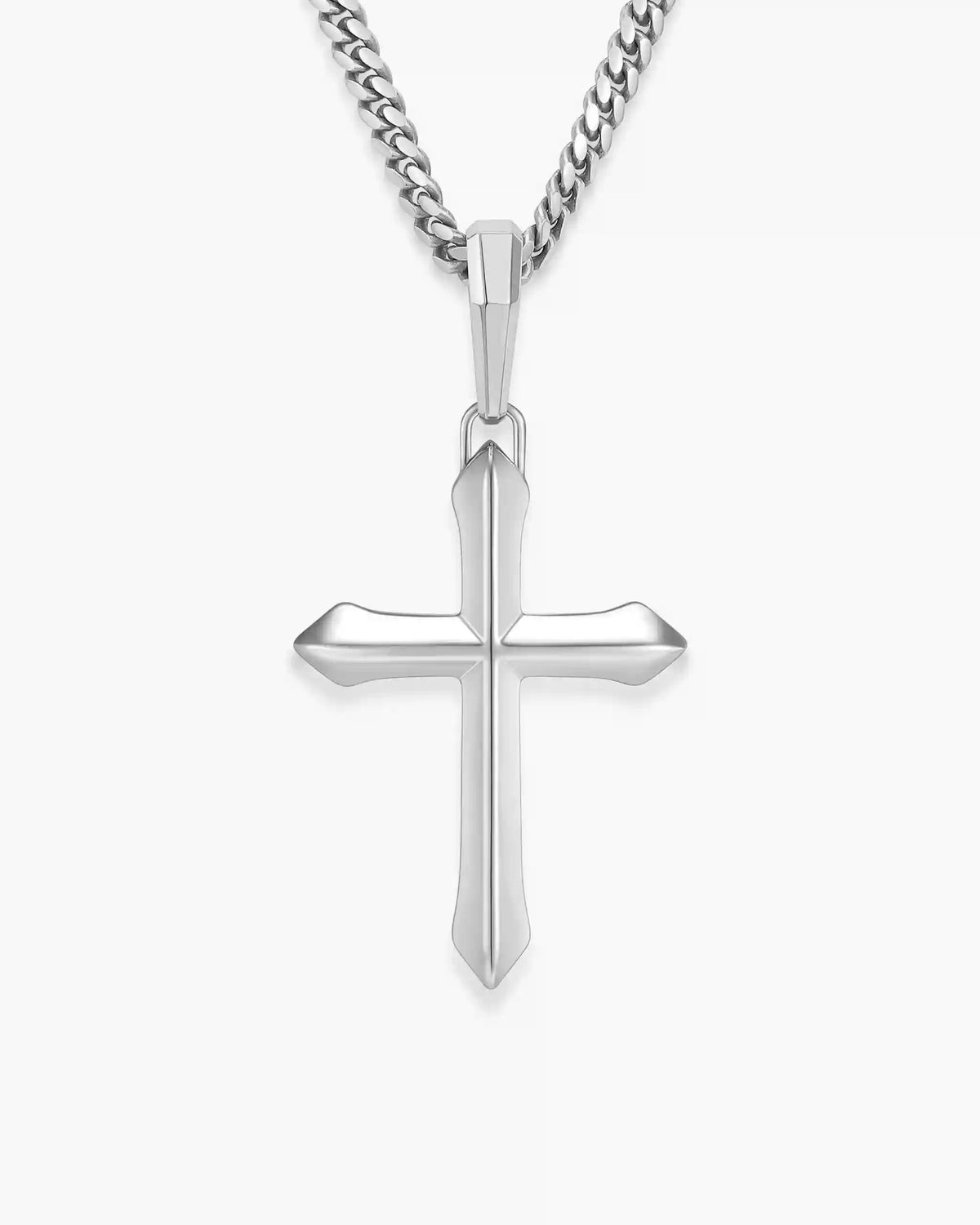 Architectural Cross Pendant