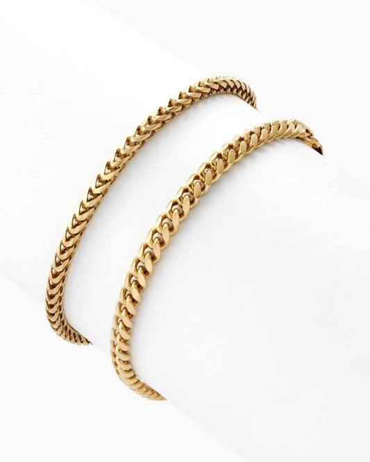 Cuban + Franco Bracelet Stack