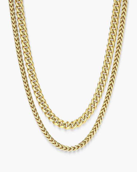 Cuban + Franco Chain Stack