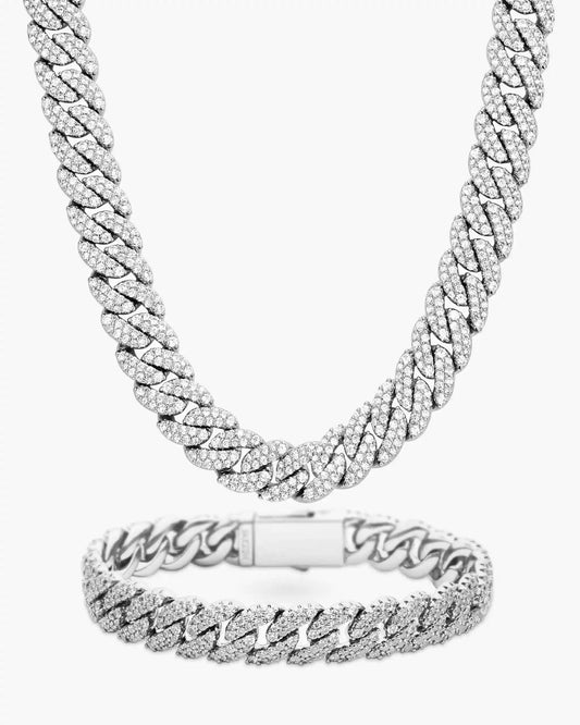 Iced Out Cuban Set 10mm