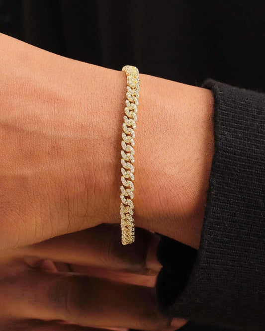 Iced Out Cuban Link Bracelet 5mm
