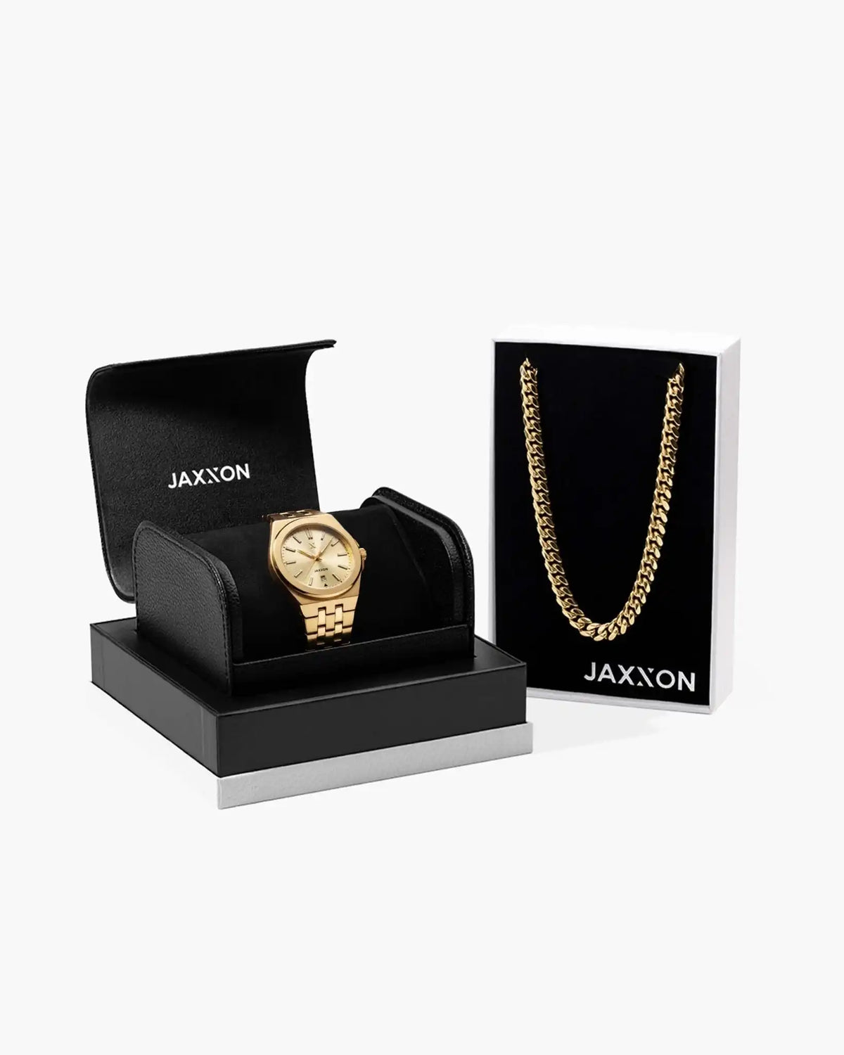 JX3 Watch + Cuban Link Chain 8mm