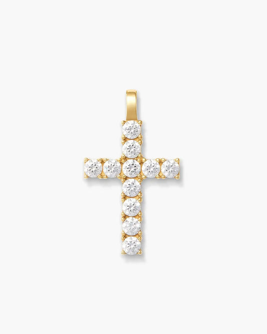 Women's Micro Studded Cross Pendant