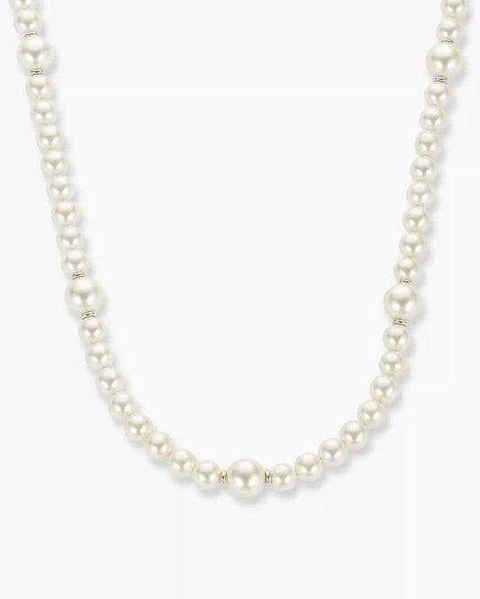 Offset Pearl Necklace
