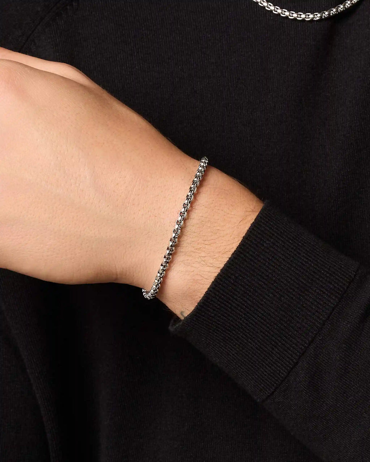 Round Box Bracelet 4mm