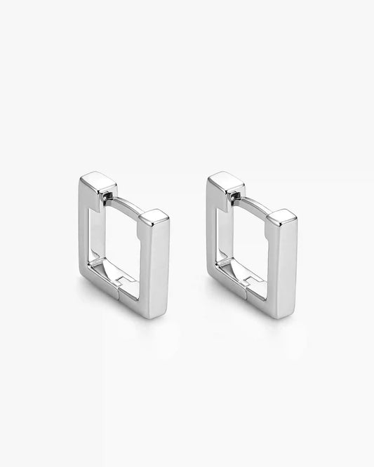 Square Huggie Earrings