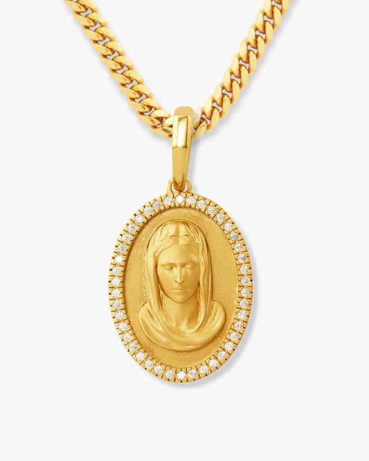 Studded St. Mary Pendant