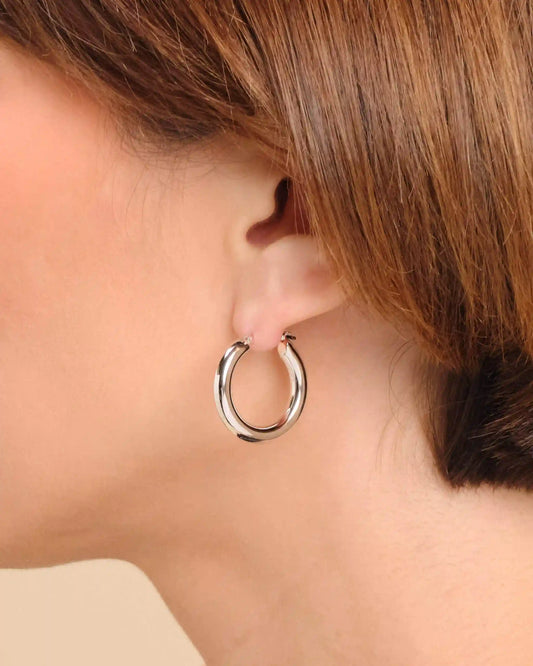 Women's Bold Medium Hoop Earrings