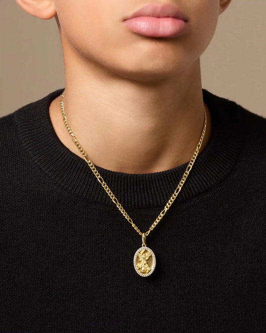 Youth Studded St. Michael Pendant